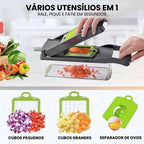 Cortador e Fatiador de Legumes Multifuncional 16 em 1