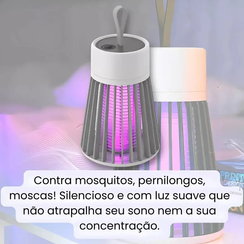Lâmpada Elétrica Mata-Mosquitos Luz UV USB