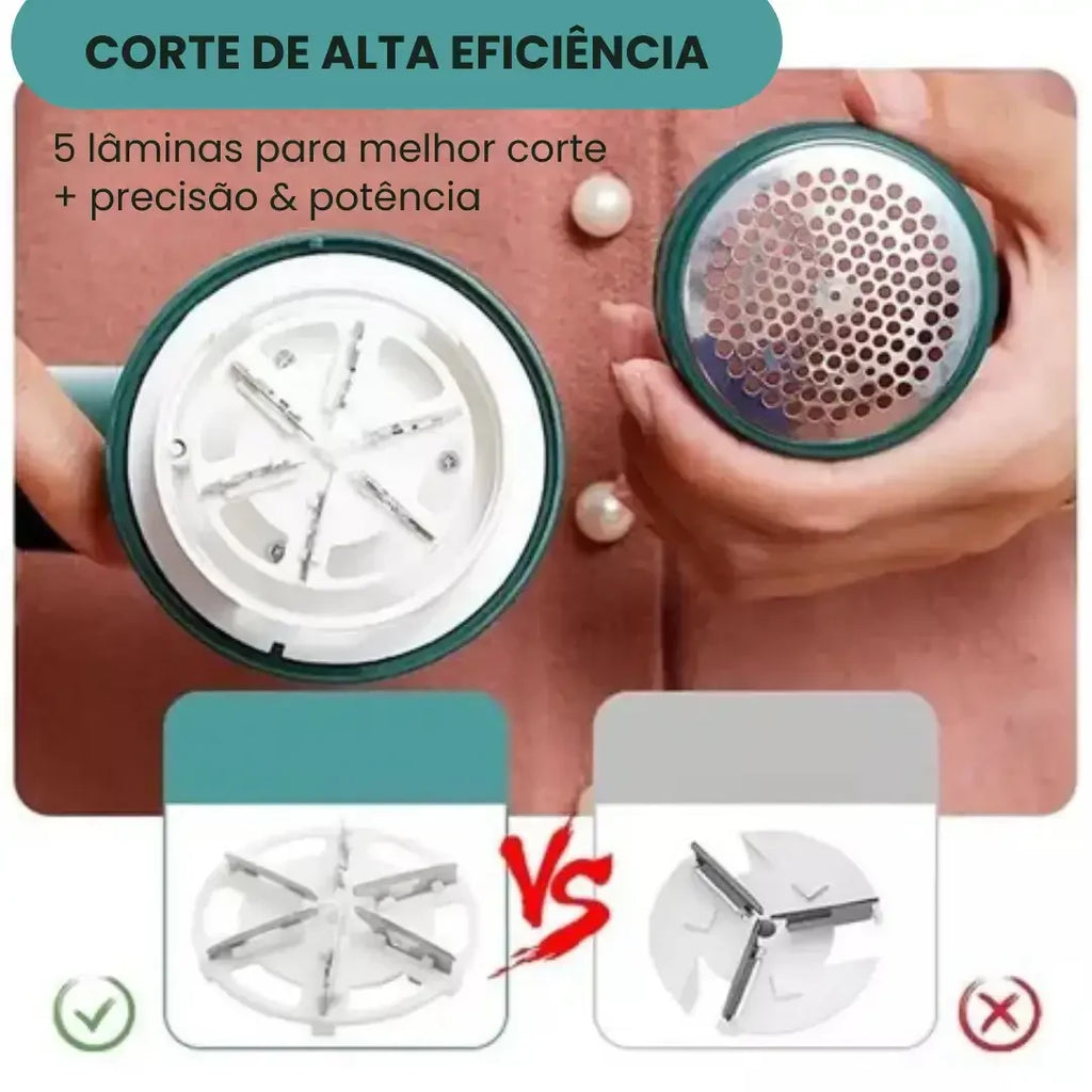 Aparador de Bolinhas e Pelos Elétrico Portátil