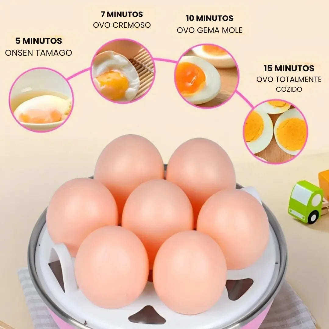 Cozedor Elétrico de Ovos e Legumes Multifuncional