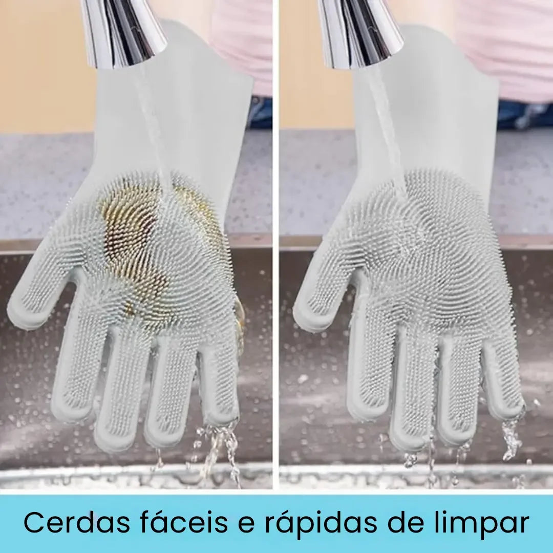 Luva de Limpeza em Silicone Multiuso