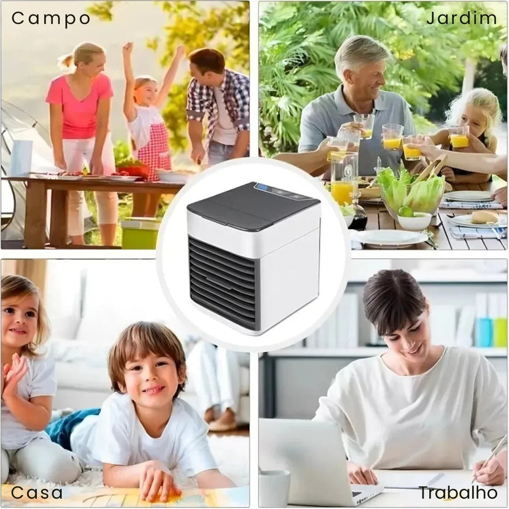 Mini Ar Condicionado Climatizador Portátil USB