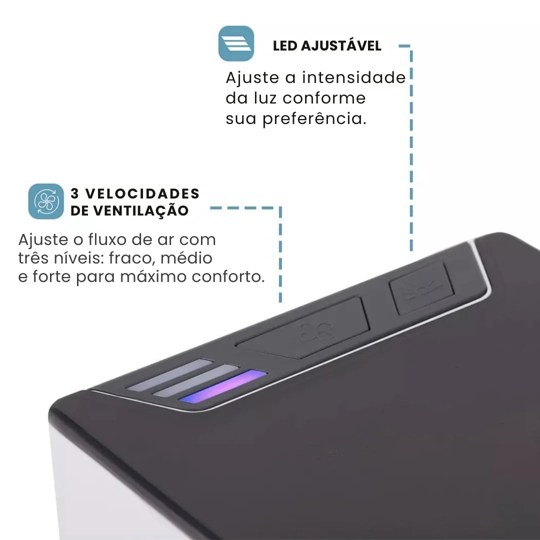 Mini Ar Condicionado Climatizador Portátil USB