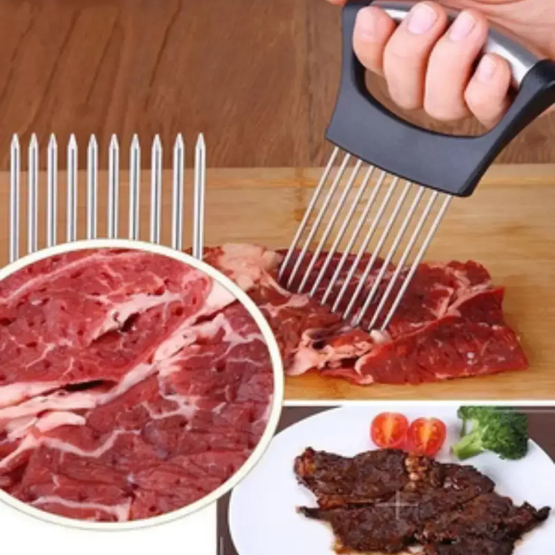 Suporte De Corte De Cebola Em Aço Inoxidável